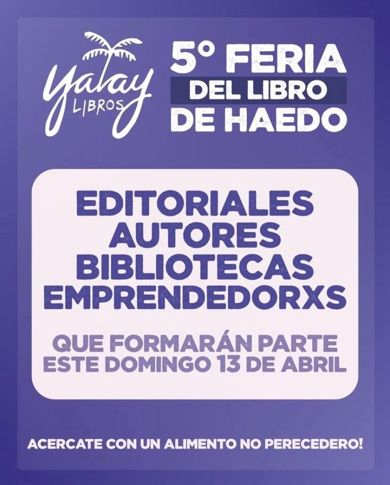 Flyer Feria del Libro de Haedo