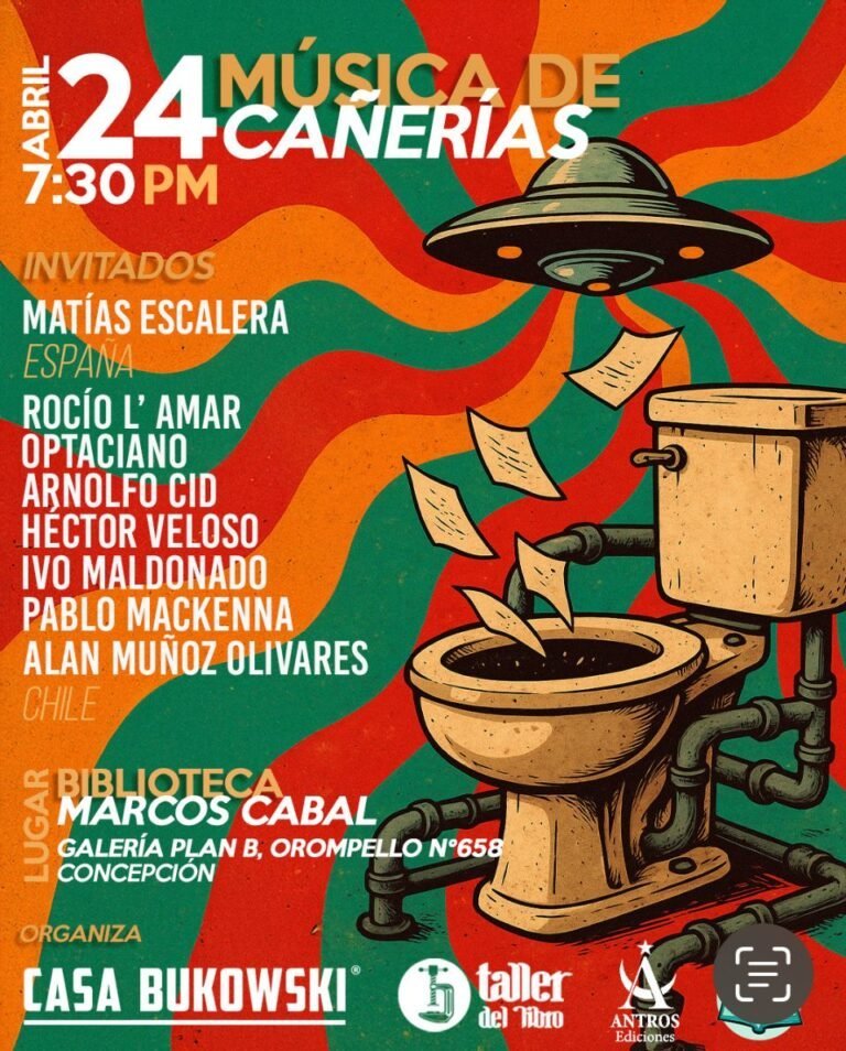 Flyer evento Música de Cañerías