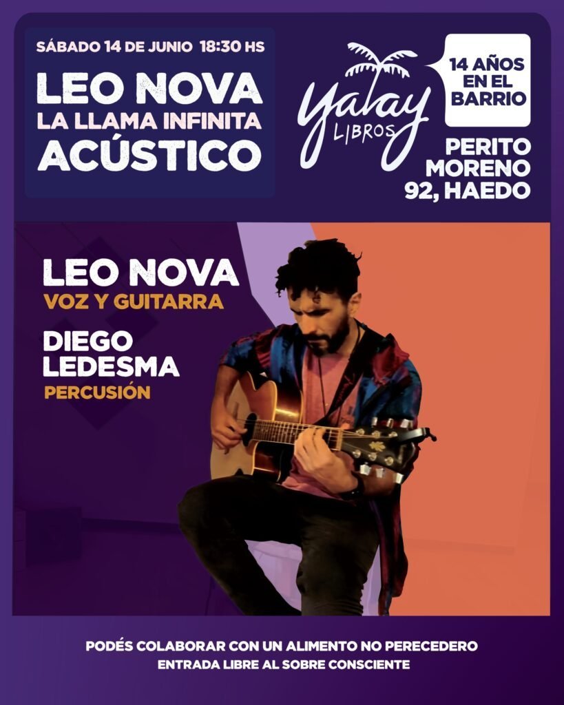 Evento acústico en Librería Yatay